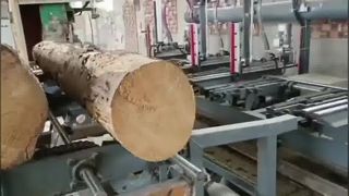 油圧丸太キャレージ付き垂直バンド製材機 - 空気圧丸太把握