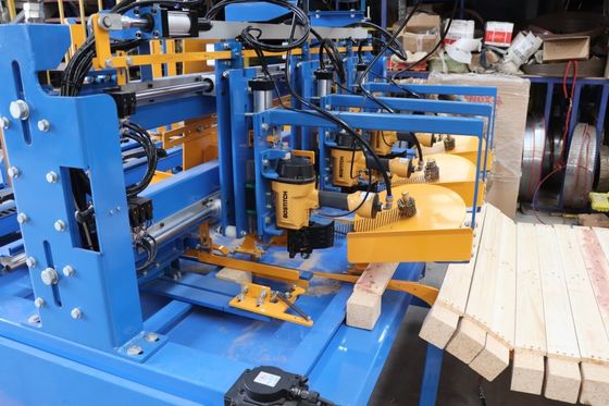 Wooden Pallet Foot Pier Making Machine Foot Pier Production, Nailing And Cutting Integrated Machine