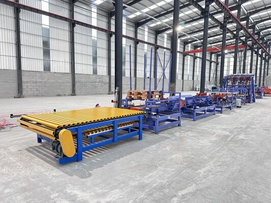 Automatic Wood Pallet Nailing Machine Production Line 2400x1200mm Pallet Making Equipment for Industrial Plants