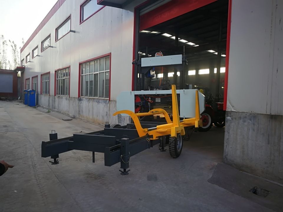 Horizontal wood cutting band saw portable sawmill for sale /diesel engine horizontal band sawmill