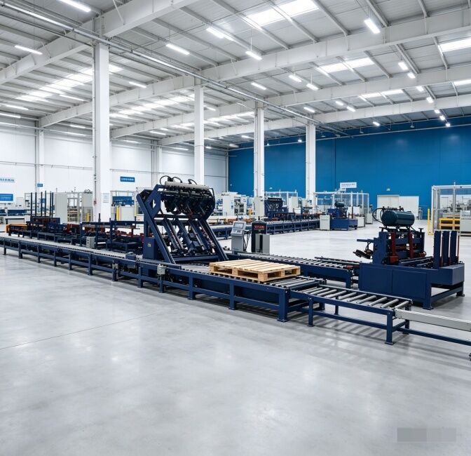 High-Efficiency EPAL European Standard Automatic Wood Pallet Production Line | 50-80 Pcs/h Capacity