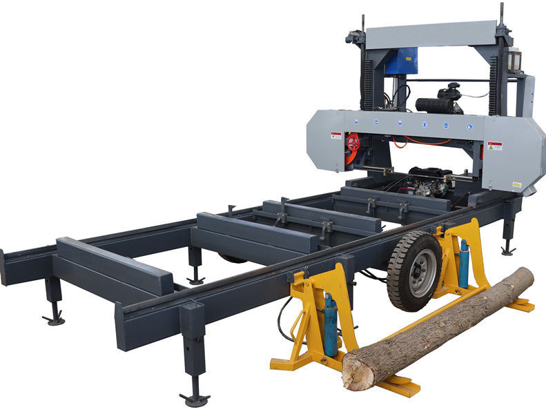 700mm Dia Wood Portable Sawmill Diesel Wood Bandsaw Mill