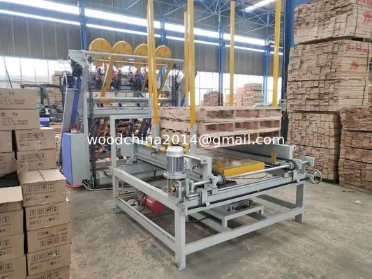 AWPN 1300 Automatic Wood Pallet Making Machine With Automatic Feeding And Stacking