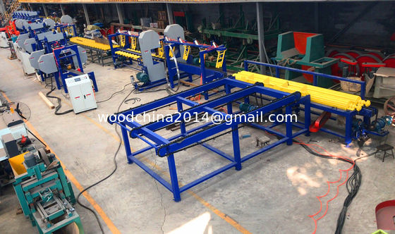 Forest Tree Processing Twin Vertical Wood Electric Band Saw Vertical Blade Sawmill