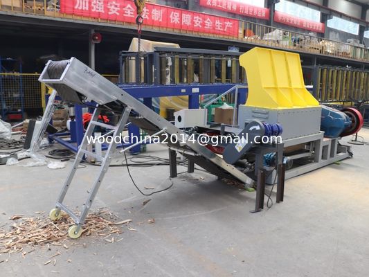 工業廃棄物 木製パレット 粉砕機 重用木製パレット 粉砕機