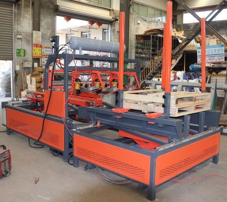 木の縦桁パレット機械を釘付けする機械、パレット米国および機械を釘付けする国民様式の木パレット