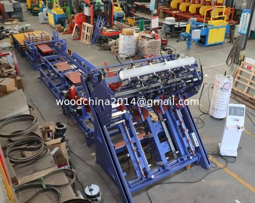 工場価格 木製パレット自動釘付け機 ユーロパレット生産ライン 木製ストリンガーパレット製造機