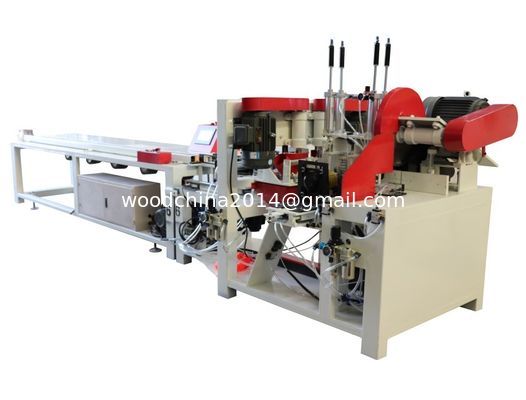 直接販売 木製パレット製作機械 パレット足釘付け機械 自動木製パレットブロック切断機械
