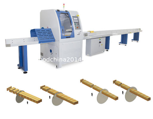木製パレットマシン CNC自動木を切断 ソーマシン 販売, 450mm ソーブレード, 2-6m 給食テーブル