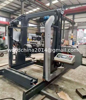 中国 工場 販売 水平 木材 携帯 帯 ソー  sawmill ログ ソー 機械