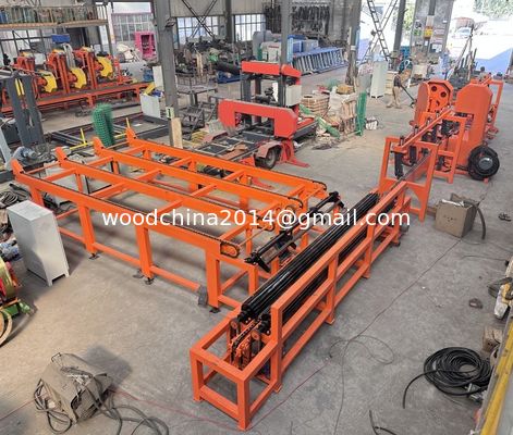 自動小材木切断用 ツインバンドソー 工業用 木材加工生産ライン