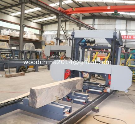 中国 工場 販売 水平 木材 携帯 帯 ソー  sawmill ログ ソー 機械