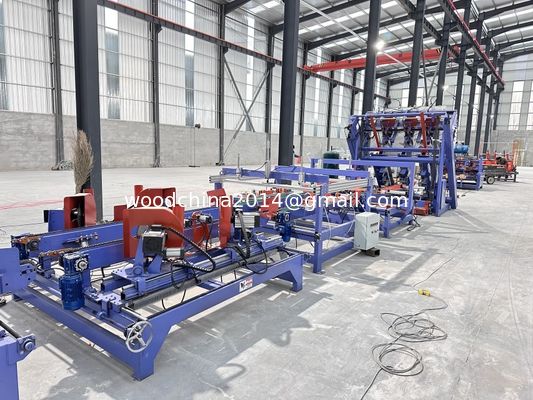 自動ユーロブロック 木製パレットネイリング生産ライン 自動ライン ヨーロッパのパレット製造機械