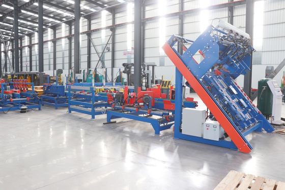 EPAL 自動パレットネイリングマシン 欧州ブロック木製パレットネイリング生産ライン