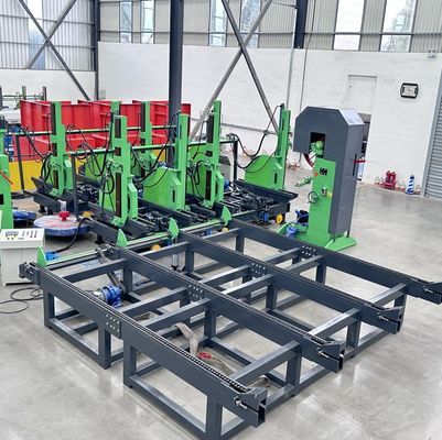 CNC 水力垂直切削機 MJ3212B ログキャリ 1250mm ホイール 45KW モーター
