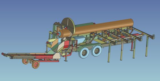 50トンの水力推力モバイル 600mm ログ直径のための完全自動火柴処理機