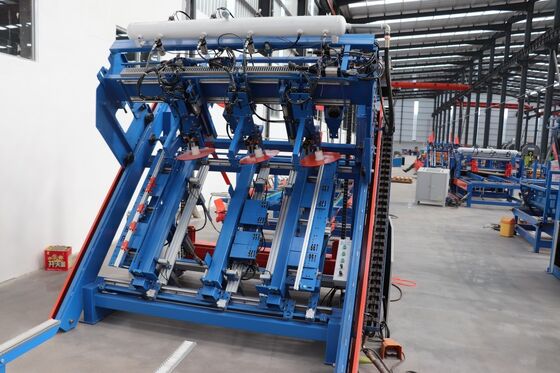 産業プラントのための自動木製パレット釘打ち機生産ライン 2400x1200mm パレット作成装置